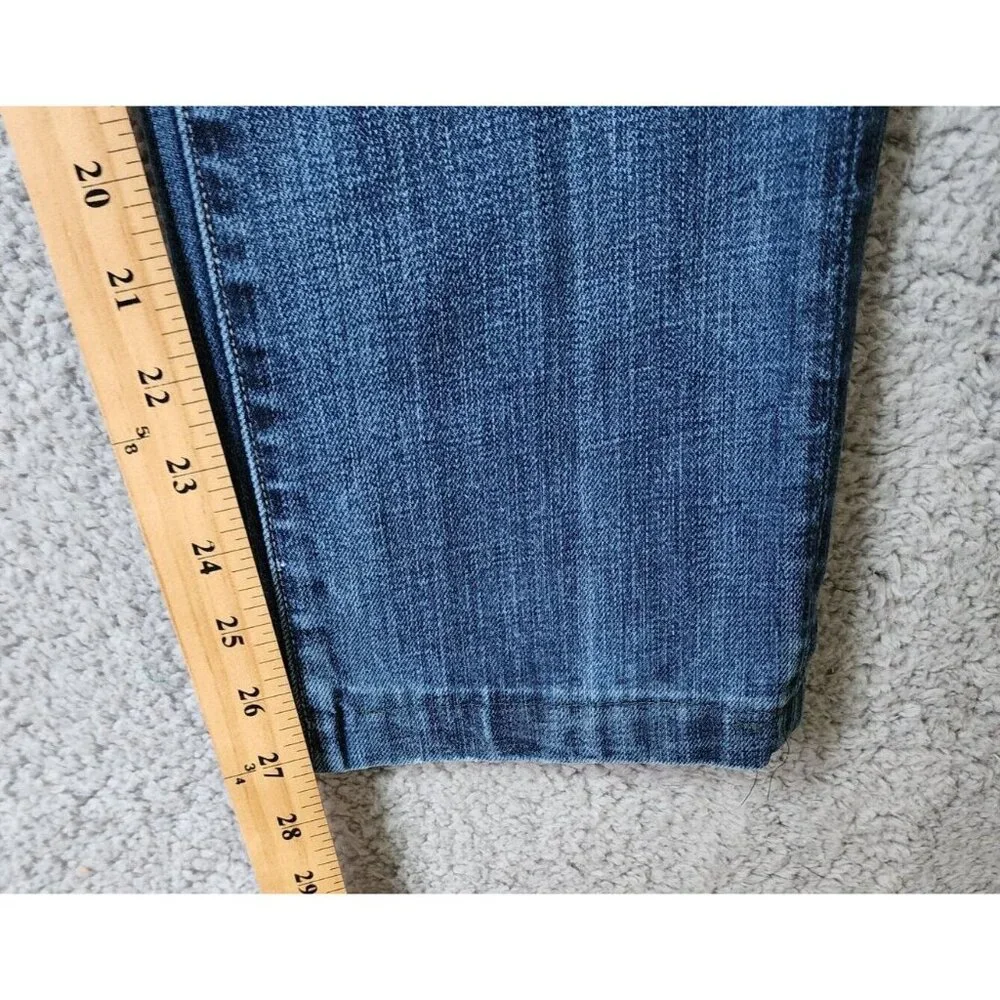 Banana Republic Blue Denim Slim Straight Button Fly‎ Jeans Size 32 x 30 Cotton